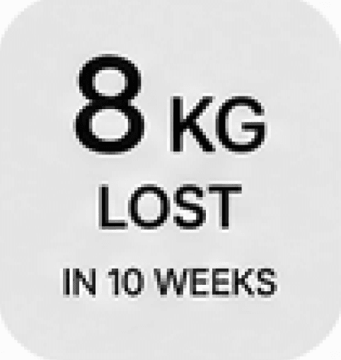 8 kg lost in 10 weeks
